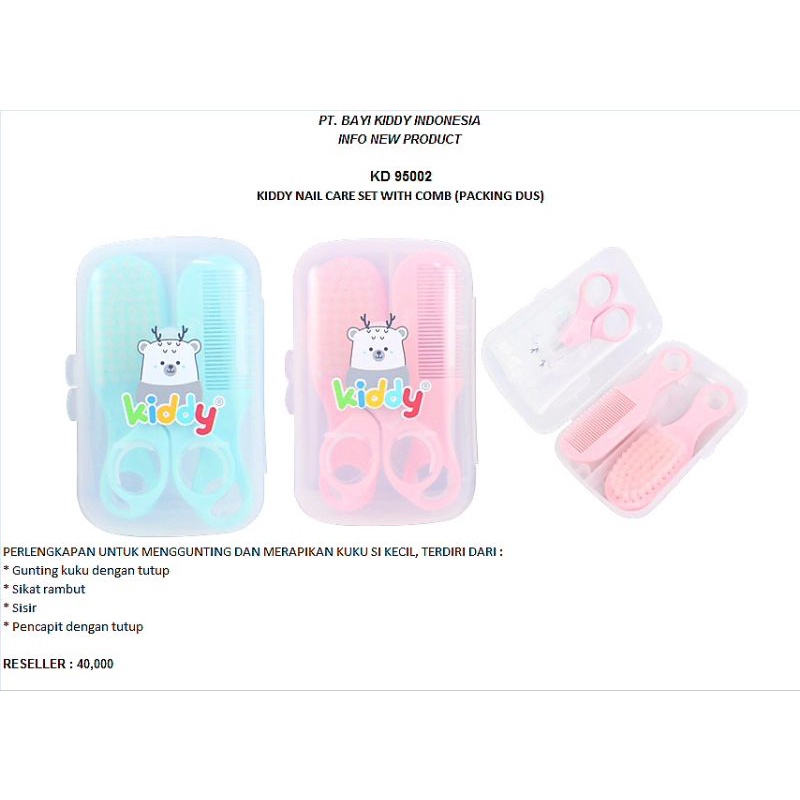 Kiddy- Nail Care Set With Comb KD 95002