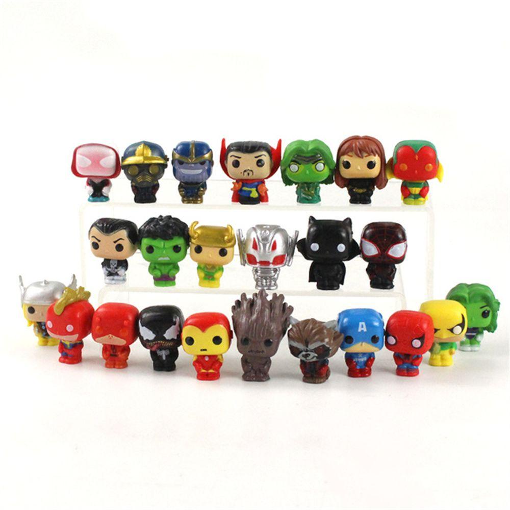 Lanfy Superhero Figure Action Figure PVC Iron Man Venom Thor Deadpool Mainan Figure Hulk Figure Mainan