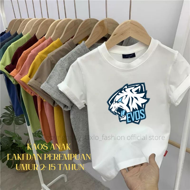 KAOS ANAK LAKI LAKI DAN PEREMPUAN TSHIRT BAJU ANAK FREEFIRE COTTON COMBED UMUR 2 SAMPAI 9 TAHUN UXLO FASHION