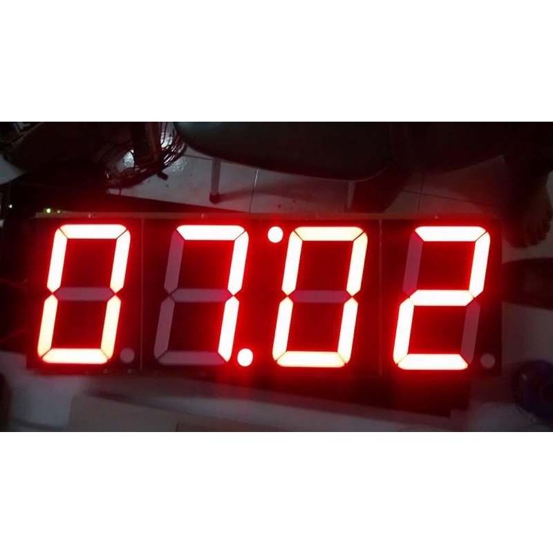 LED 7 segment 3 inch CA merah KEM
