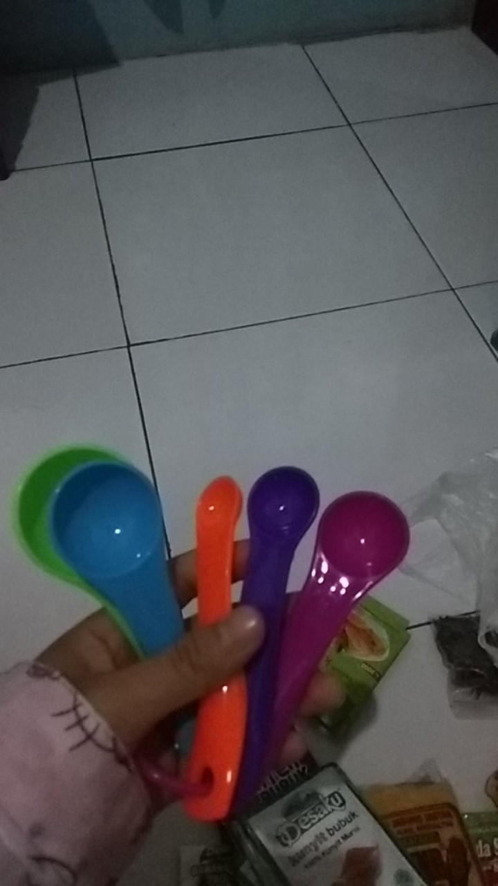 Sendok Takar Ukur Timbangan Kue Bumbu Bubuk Susu 1 Set 5 Pcs