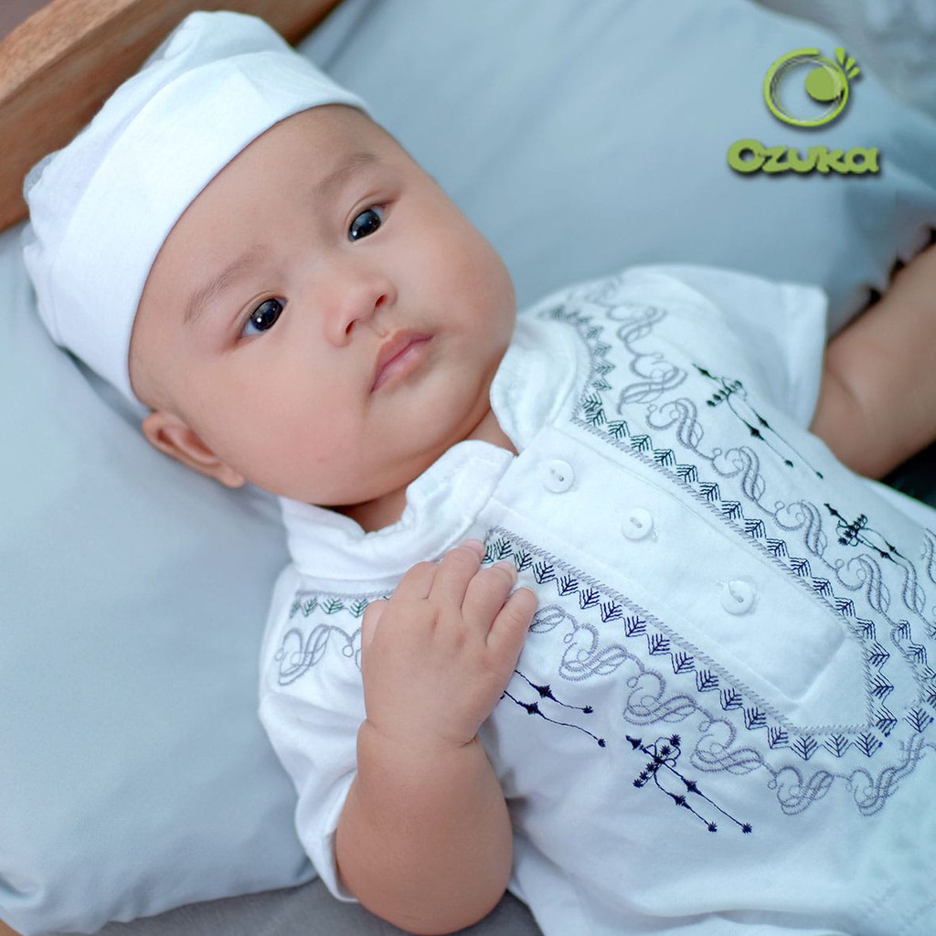 OZUKA Baby Boy Set/ Setelan Anak Laki Laki Muslim - Romper Koko Kode: KDM-01