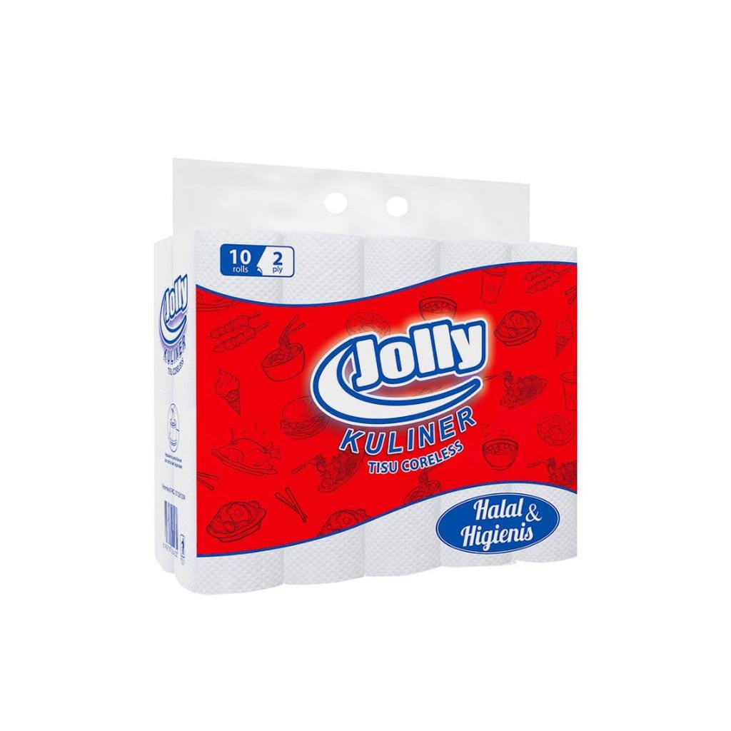 JOLLY Kuliner Coreless Tissue Embossed [10 Roll]