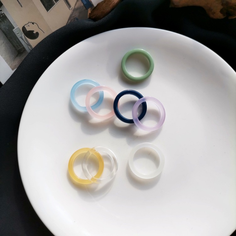 Resin Ring Accessories Temperament Cute Personality