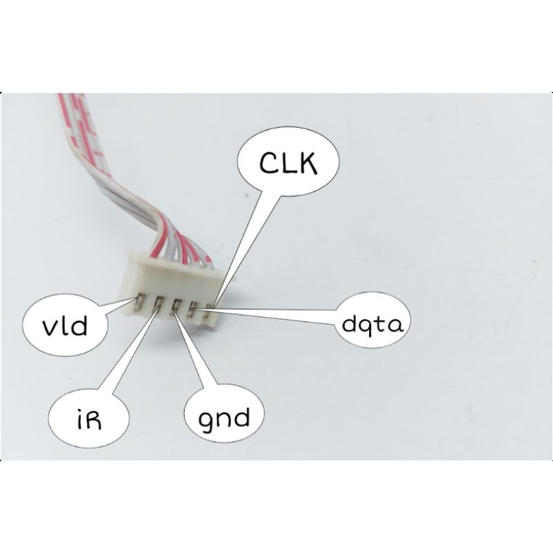 Panel depan receiver kabel 5 pin besar