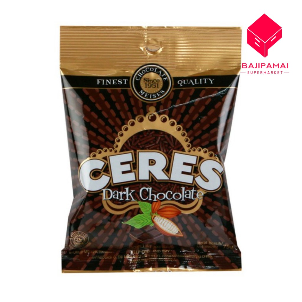 

Ceres Hagelslag Dark Chocolate 75 Gr