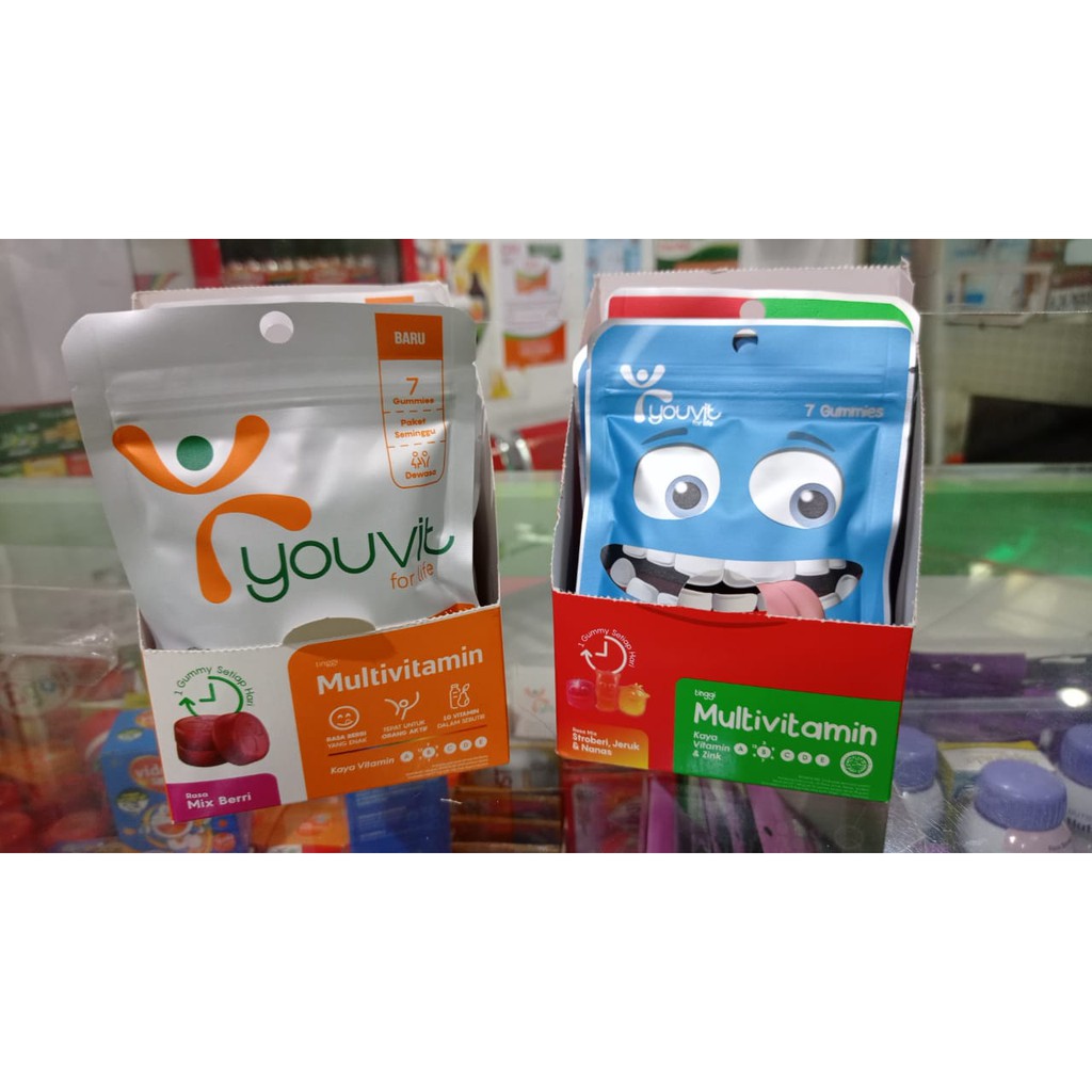 YOUVIT multivitamin gum, multivitamin kunyah anak dan dewasa