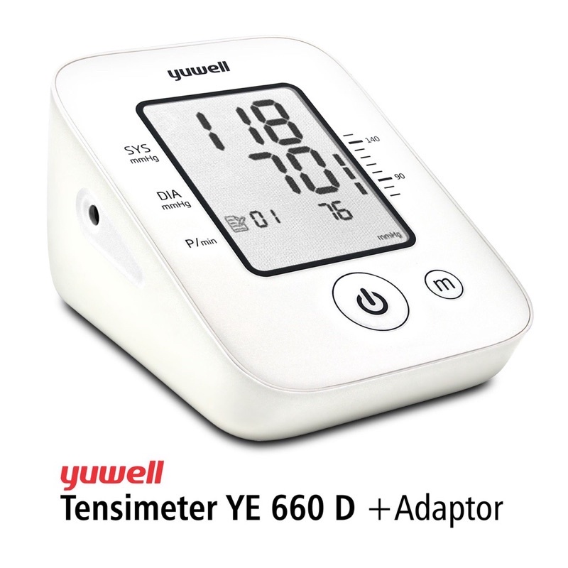 Tensi Digital Yuwell YE 660 D/ Tensi Digital Adaptor /Tensi Digital Listrik