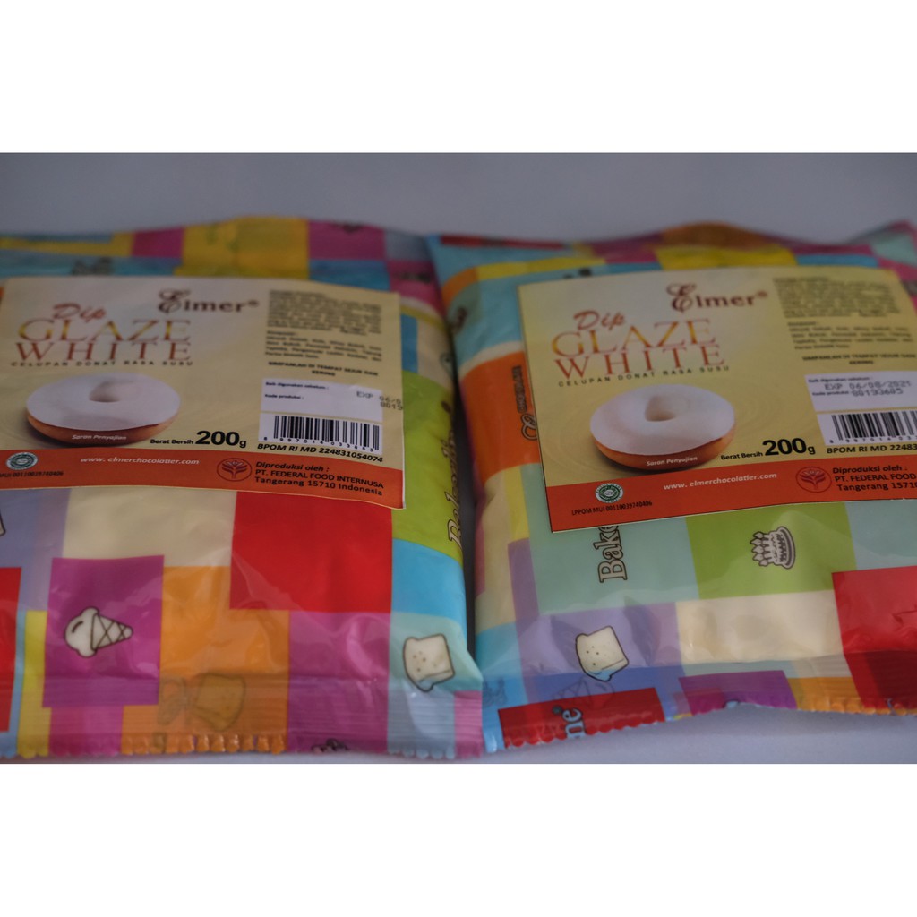 

DIP GLAZE ELMER WHITE CHOCOLATE CELUPAN DONAT 200gr