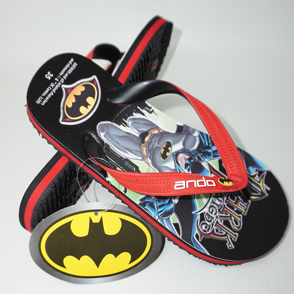 Sandal Jepit Anak Ando Batman BT310 Hitam