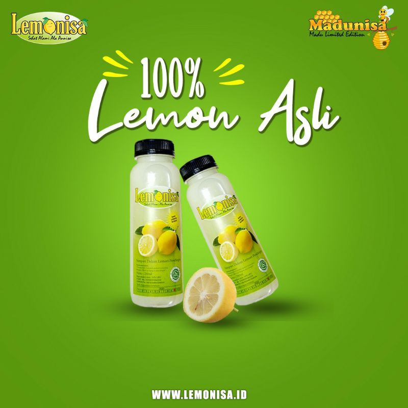 

Lemonisa (sari lemon asli tanpa bahan pengawet)