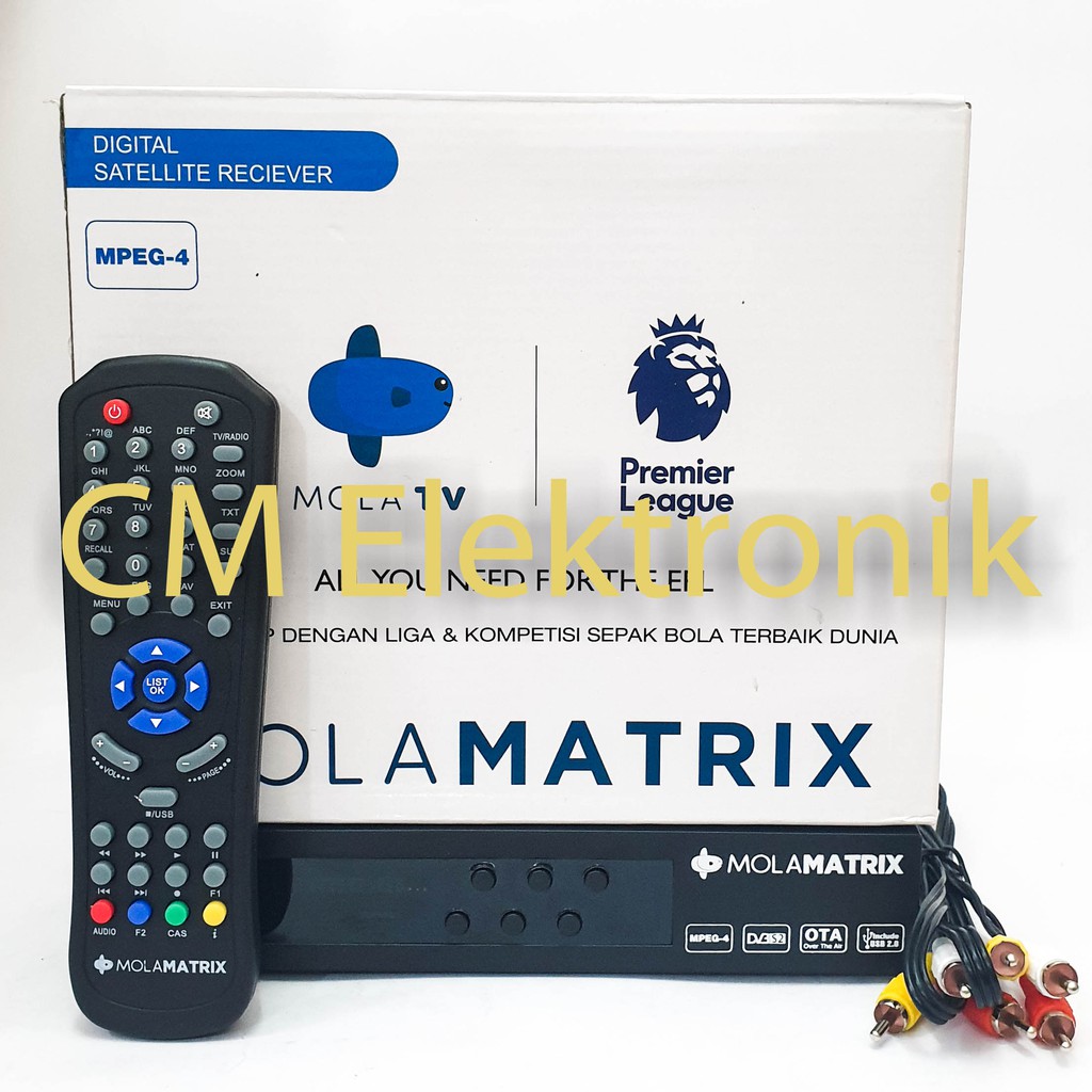 Mola Matrix HD Mpeg4 Putih Liga Inggris C Ku Band EPL Receiver