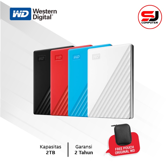 WD My Passport NEW Model 2TB - HD HDD Hardisk Eksternal External 2.5&quot;