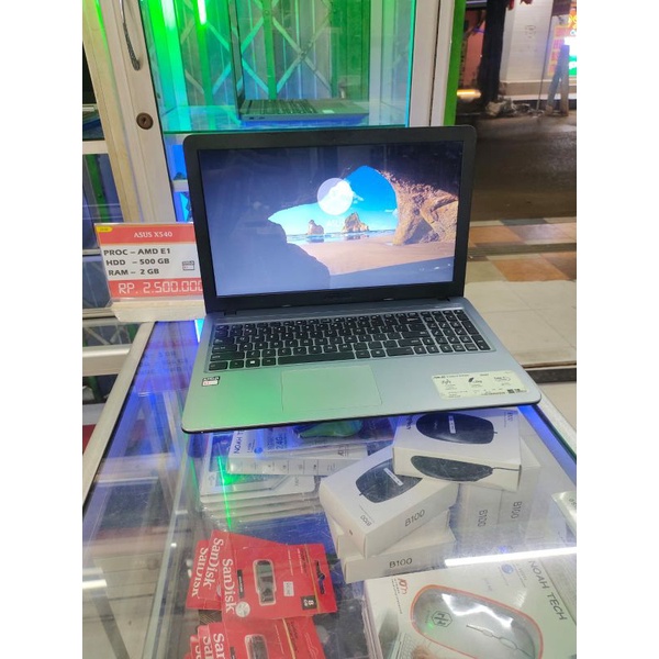 Jual Laptop Asus X540Y second Grey | Shopee Indonesia