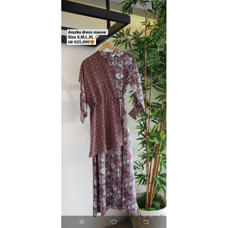 PL arazka dress mauve size s aleza label