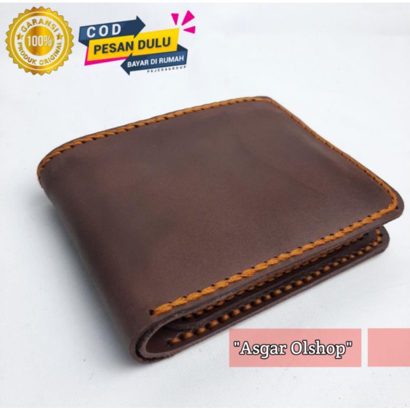Dompet kulit pria dompet kulit sapi asli pull up dompet kulit pull up
