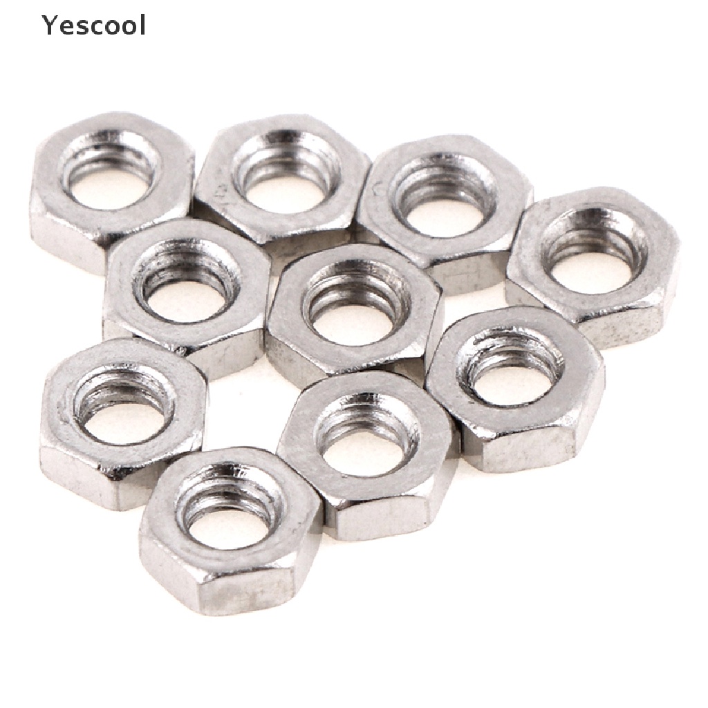 Yescool 10 Set Baut + Mur Ukuran 5 + 7mm