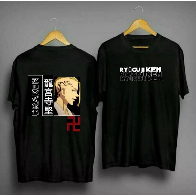 Mikey store Kaos anime original//Tokyo revegers//Draken//Ryuguji Ken//Baju Jepang//Anime manga.