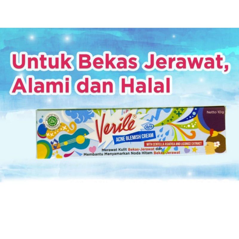 Verile Acne Blemish Cream ~ Obat Cream Untuk Menyamarkan Bekas Jerawat / Flek