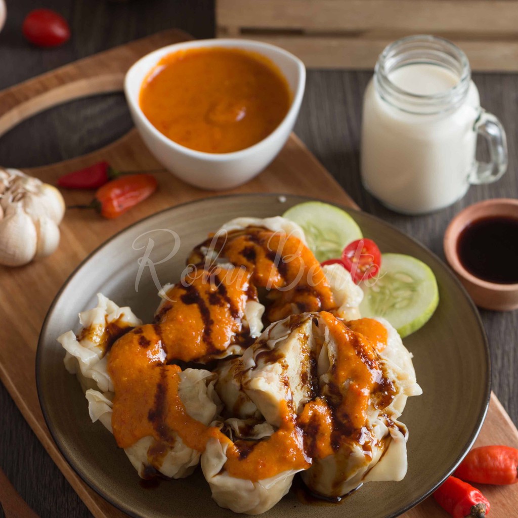 

Siomay Ikan Tenggiri + Sambel Kacang Roku Bento isi 10 Pcs Siap Kukus - Siomai Premium