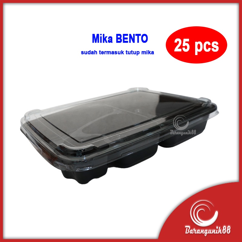 [25 pcs] Mika Bento Lux Food Grade High Quality Kotak Bento