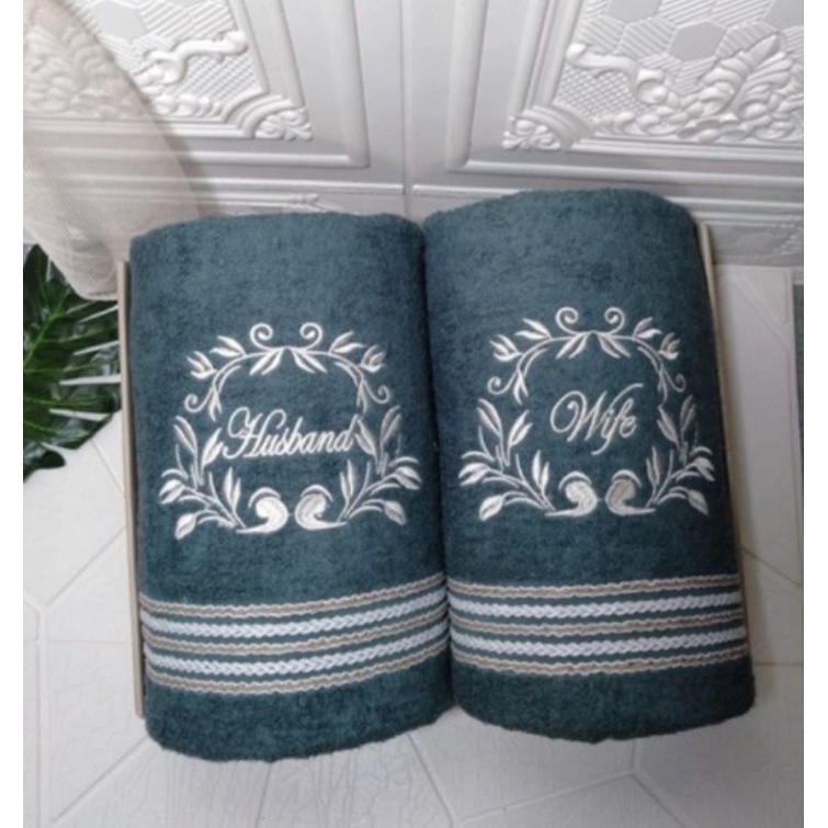 handuk bordir couple morning whistle Terry palmer