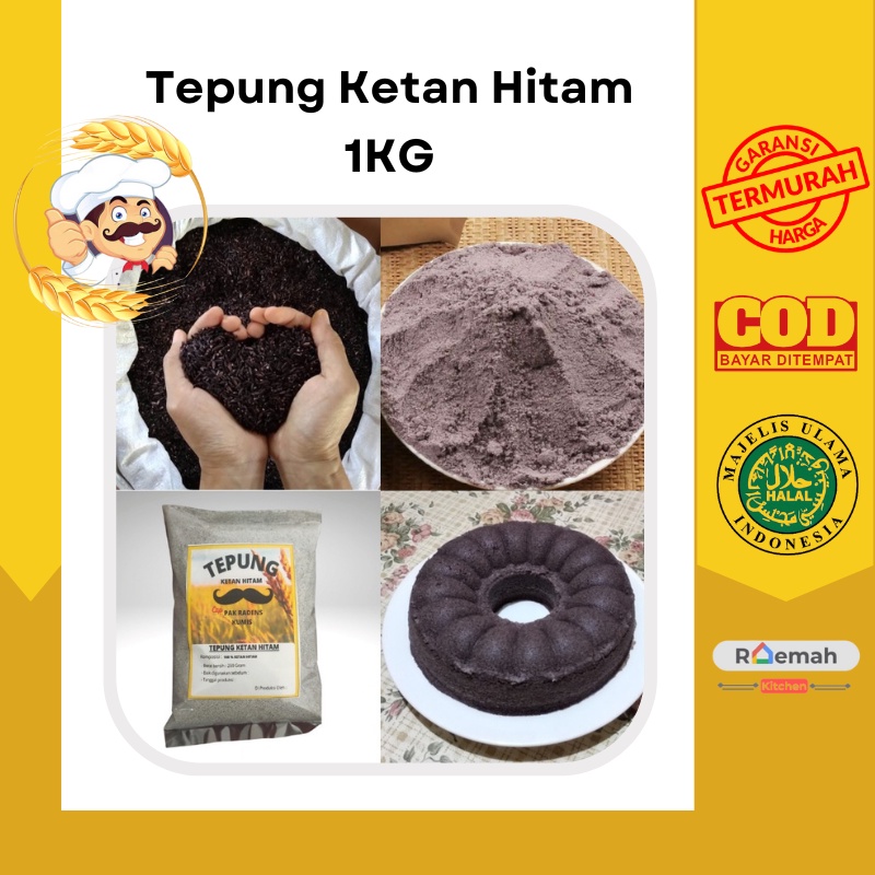 

Tepung Ketan Hitam 1KG Asli Ketan Hitam Berkualitas