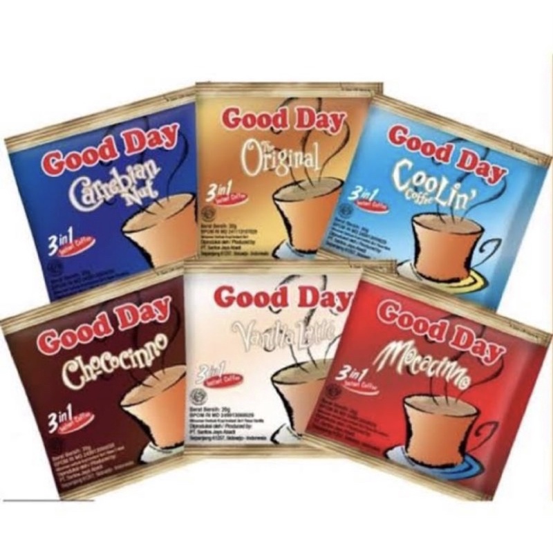 

Kopi Good Day All Variant (10Sachet)