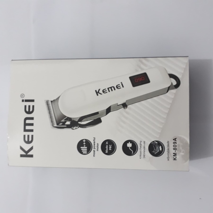 Hair Clipper Kemei KM-809A Alat Cukur Rambut Cas