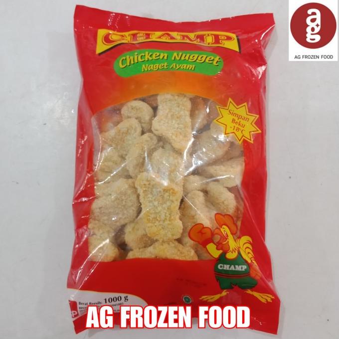 

MAKANAN BEKU / CHAMP NUGGET AYAM 1KG NON COD