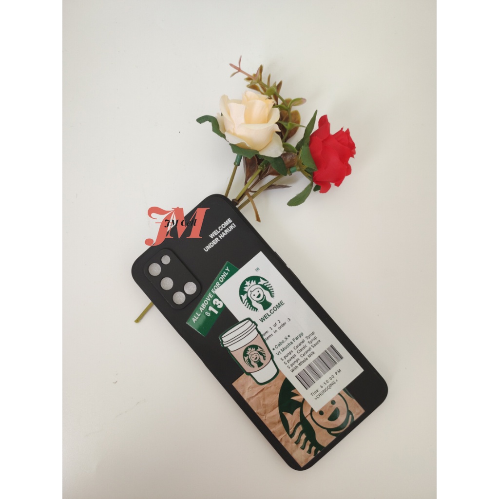 JM STARBUCKS CASE SQUARE EDGE SAMSUNG A02 M02 A02S M02S A03 A03S A03 CORE A32 4G A22 4G A11 M11 A12 M12 / CASE STARBUCKS / CASE STARBUCK / SILIKON STARBUCK-BLACK UNDER HARUKI
