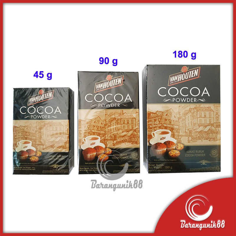 Van Houten Cocoa Powder 45g 90g Kakao Bubuk