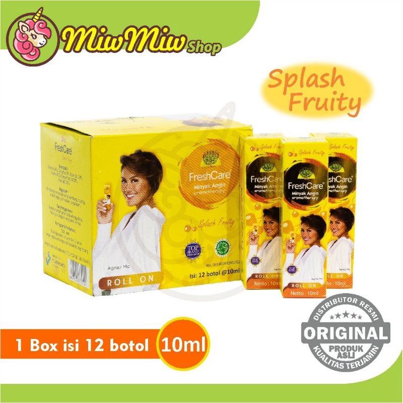 Fresh Care Roll On 1 Box/ Kotak isi 12 pcs. @ 10 ml (FreshCare Minyak Angin Aromatherapy)