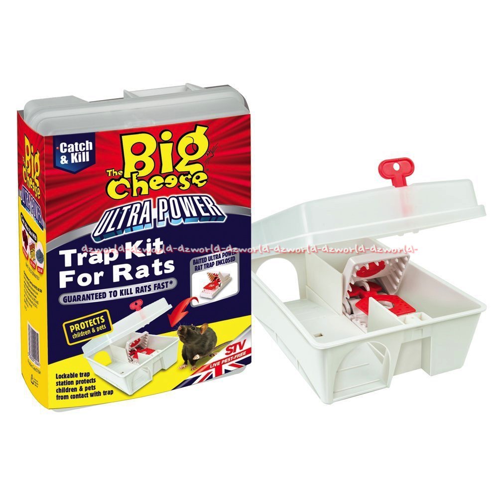 Big Cheese Trap Kit For Rats Ultra Power Perangkap Tikus Praktis Siap Pakai