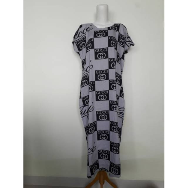 Daster motif kotak gucci