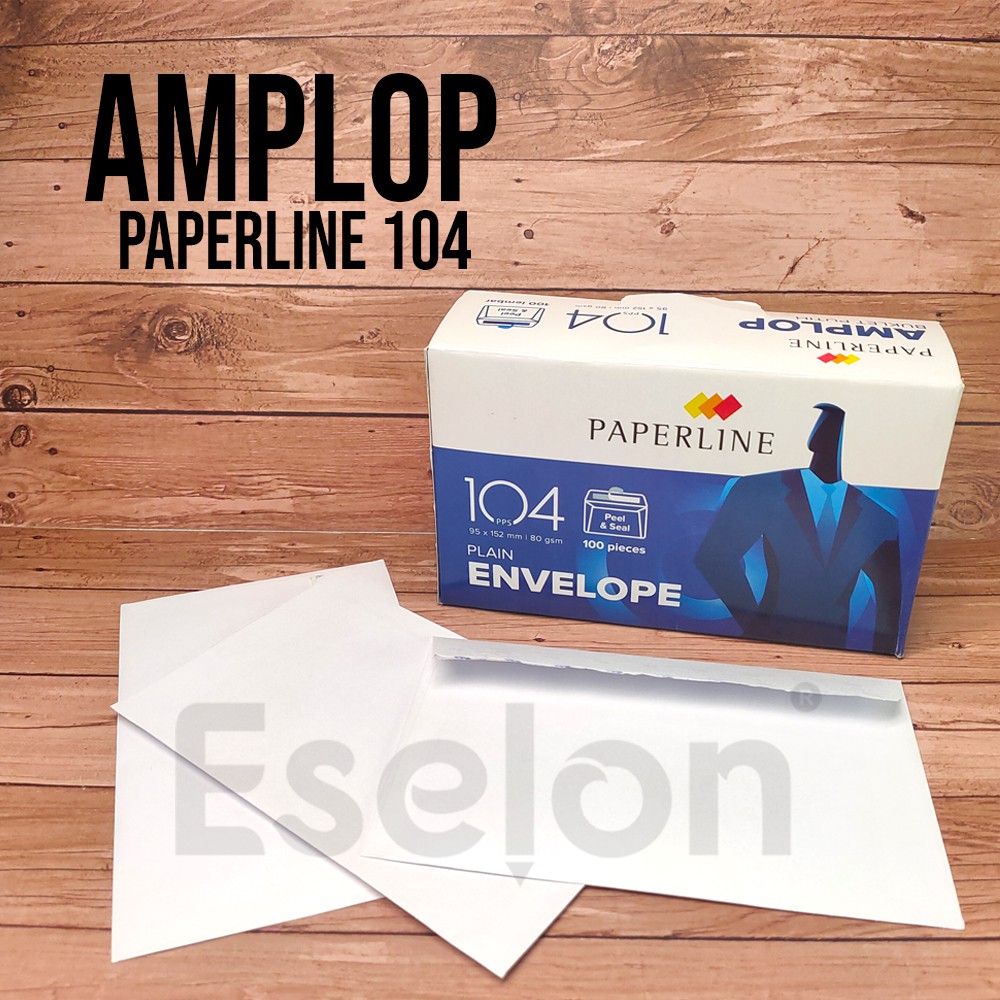 

Amplop PAPERLINE 104 PPS Seal Pengaman / Amplop Putih / Amplop Uang