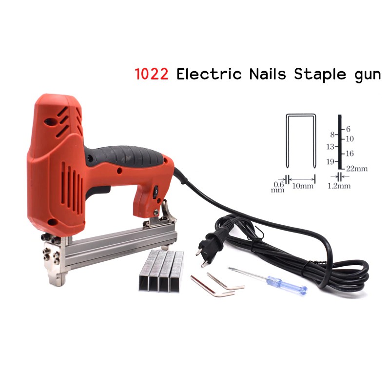

1022J Framing Tacker U Stapler Electric Staples Gun With 300Pcs Nails 220V 2000W Electric Power