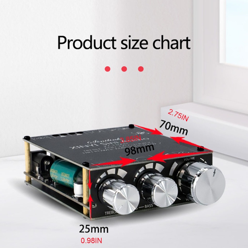 Btsg Amplifier Board Papan Amplifier 100W+100W Amp Board Dual Channel Pemasangan Mudah &amp; Password Gratis Sambung