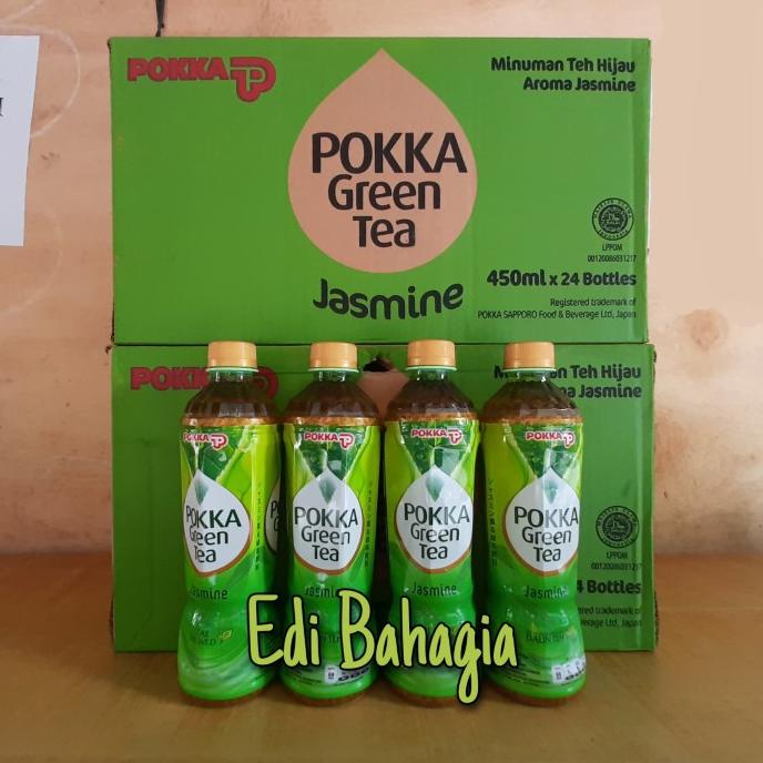 

(BISA COD) Pokka jasmine Green tea 450 ml TERPERCAYA Kode 742