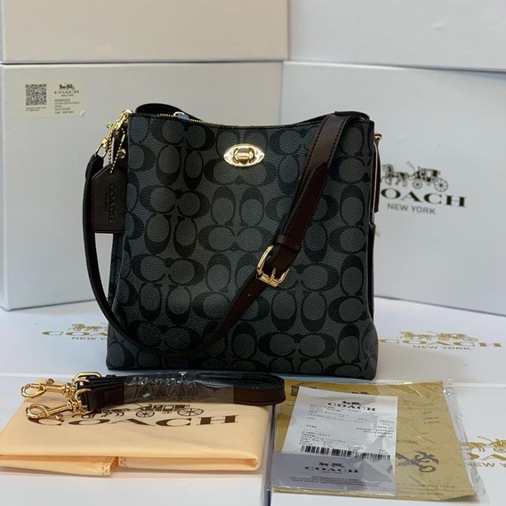 [FREE BOX] COACH WOMEN SHOULDER BAG HAND BAG TAS TERLARIS TAS COACH KUNCI TAS TERMURAH