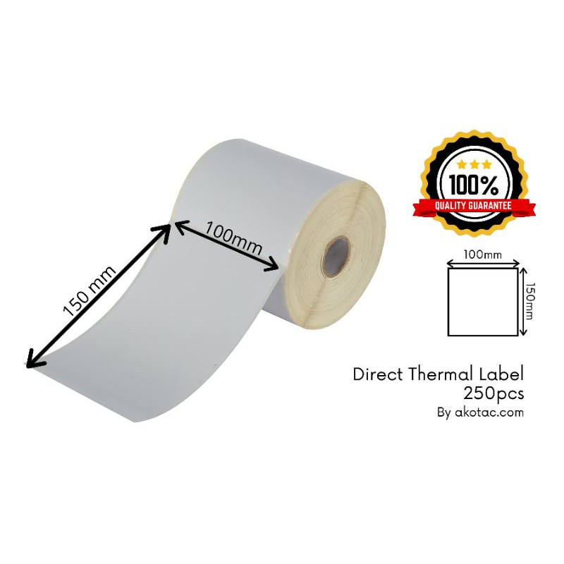 

Thermal Label 100 x 150 Direct Thermal