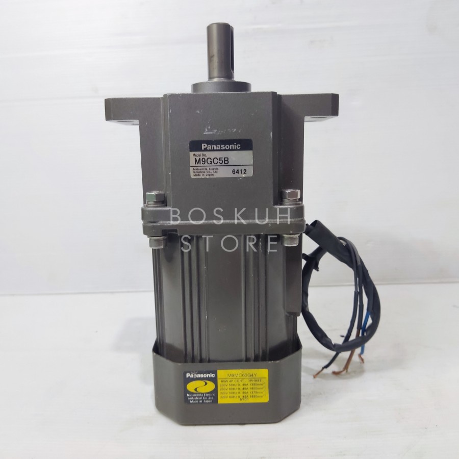 Ac Motor Gearbox Panasonic 60W Ratio 1:5 Ac 220V 330 Rpm