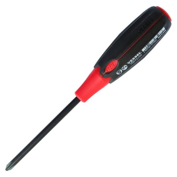 Obeng Vessel 700 PH2 x 100 mm Super Cushion Screwdriver Made in Japan