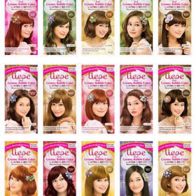 LIESE CREAMY BUBBLE COLOUR CAT RAMBUT MERK JEPANG  YG LG 