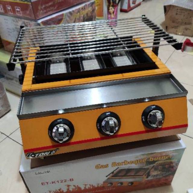 panggangan sosis gas 3 tungku