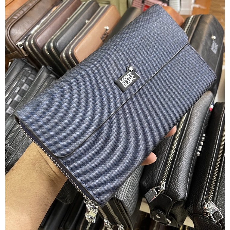 Handbag MONTBLANC terbaru /Clutch MONTBLANC 2Resleting Pria &amp; Wanita Terbaru!