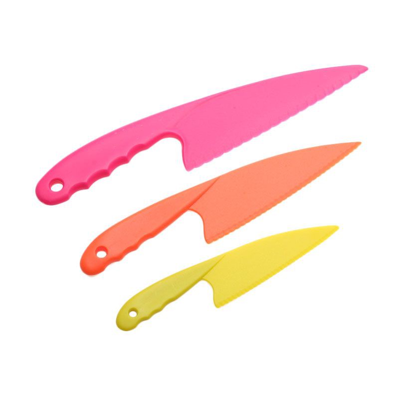 COOKS HABIT - Pisau Plastik Set 3 l Pisau Kue l Pisau Dodol | Piso Lontong | Lading plastik