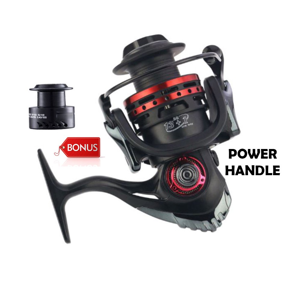 REEL POWER HANDLE REELSKING XM1000-7000 SPOOL BESI DOUBLE SPOOL 13+1BB