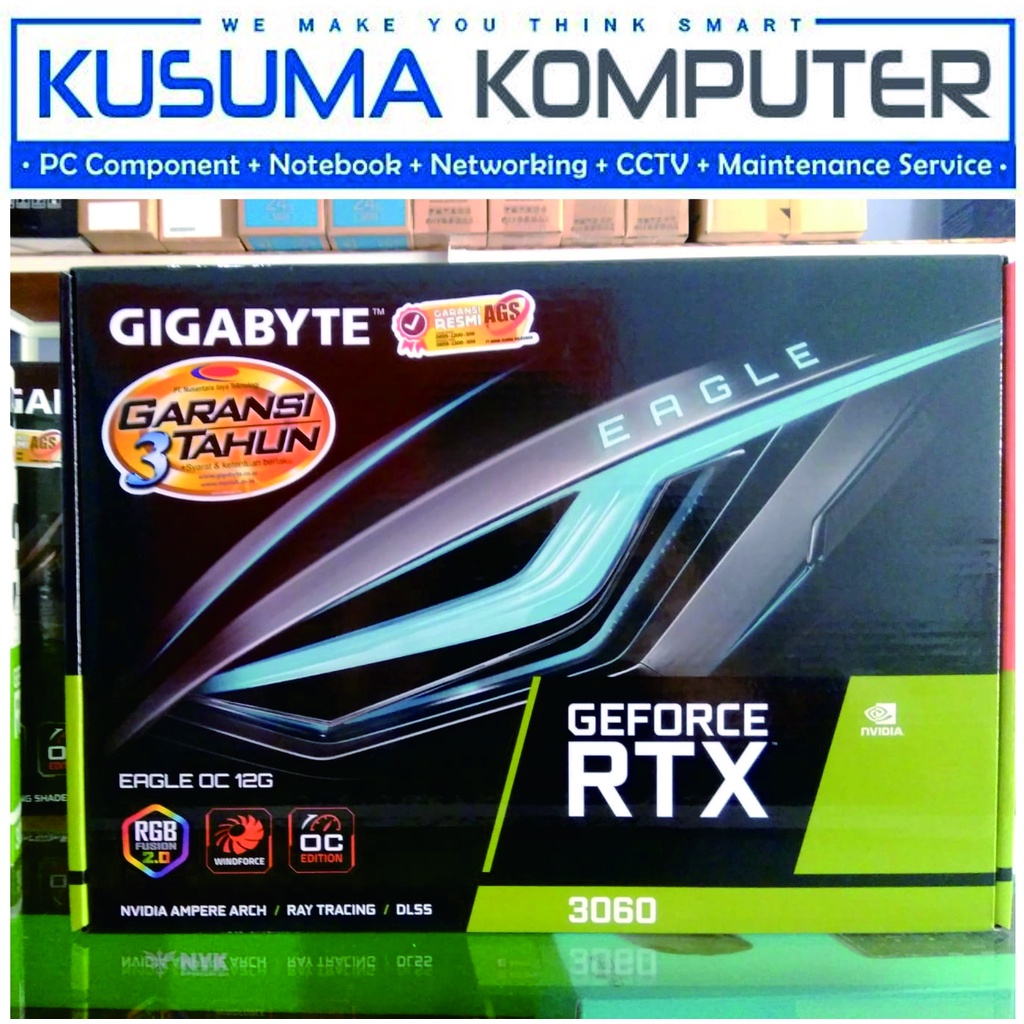 Gigabyte GeForce RTX 3060 EAGLE OC 12GB GDDR6 GV-N3060EAGLE OC-12GD 2.0