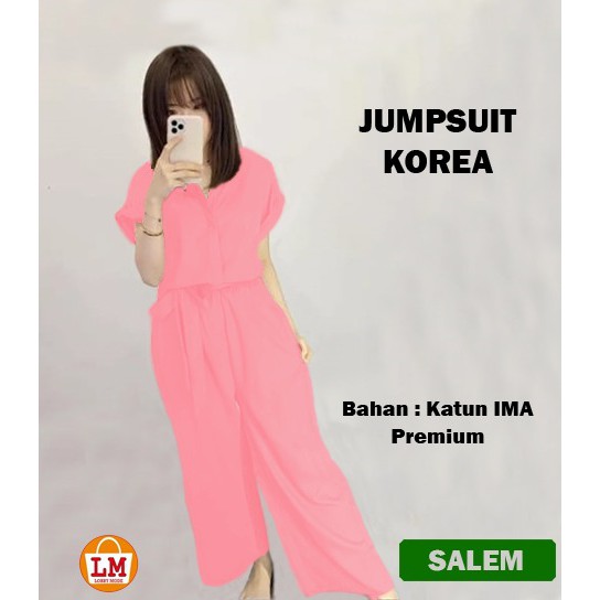 LMS 23756 Baju Setelan Jumpsuit Wanita JUMPSUIT KOREA TERBARU TERMURAH TERLARIS